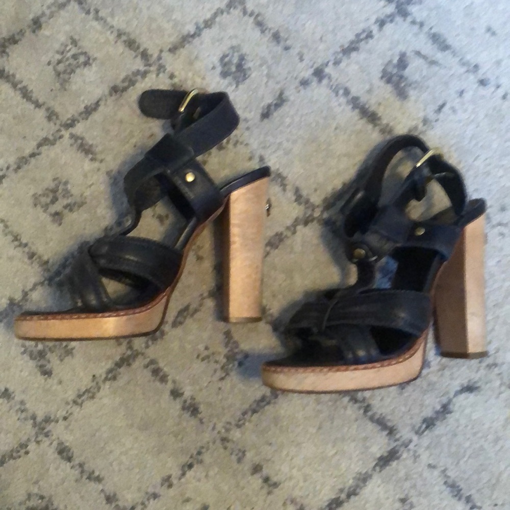 Chloe platform sandals with block heel size 38